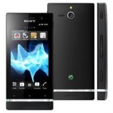 elular Desbloqueado Sony Xperia U Preto/Rosa com Tela de 3,5